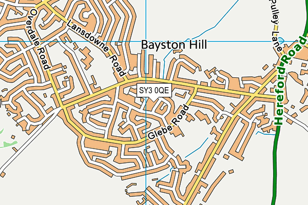 SY3 0QE map - OS VectorMap District (Ordnance Survey) SY3 0QE map - OS VectorMap District (Ordnance Survey)