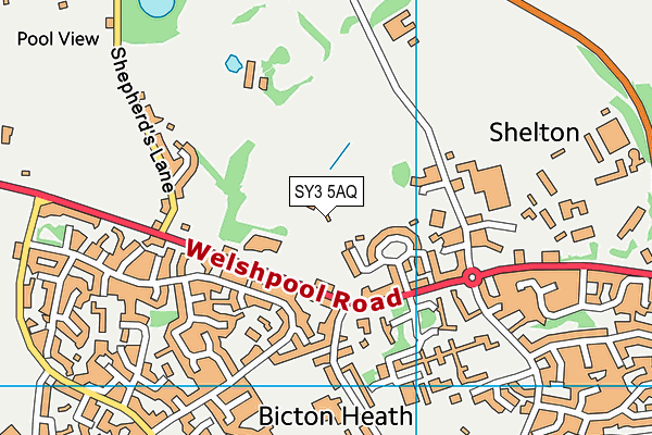 SY3 5AQ map - OS VectorMap District (Ordnance Survey) SY3 5AQ map - OS VectorMap District (Ordnance Survey)