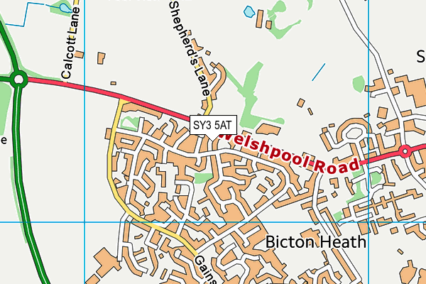 SY3 5AT map - OS VectorMap District (Ordnance Survey) SY3 5AT map - OS VectorMap District (Ordnance Survey)