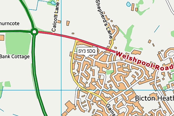 SY3 5DQ map - OS VectorMap District (Ordnance Survey) SY3 5DQ map - OS VectorMap District (Ordnance Survey)