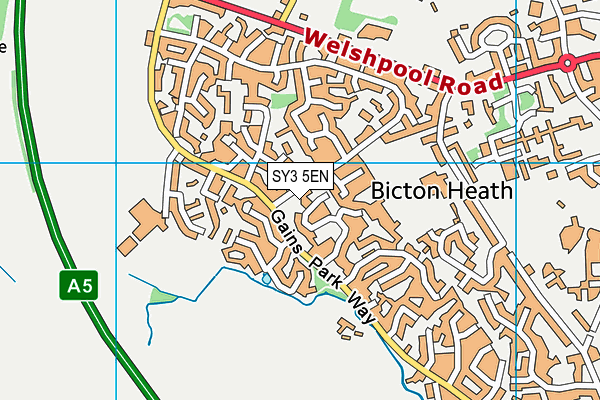 SY3 5EN map - OS VectorMap District (Ordnance Survey) SY3 5EN map - OS VectorMap District (Ordnance Survey)