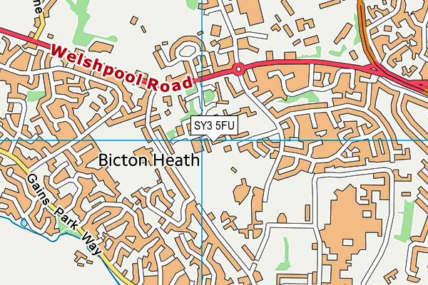 SY3 5FU map - OS VectorMap District (Ordnance Survey) SY3 5FU map - OS VectorMap District (Ordnance Survey)