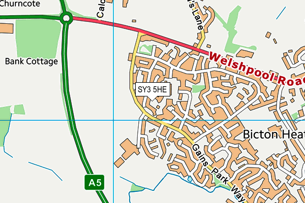 SY3 5HE map - OS VectorMap District (Ordnance Survey) SY3 5HE map - OS VectorMap District (Ordnance Survey)
