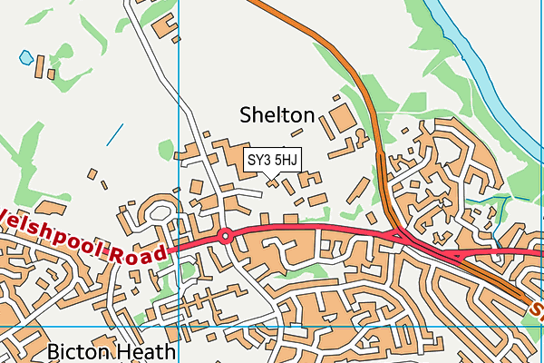 SY3 5HJ map - OS VectorMap District (Ordnance Survey) SY3 5HJ map - OS VectorMap District (Ordnance Survey)