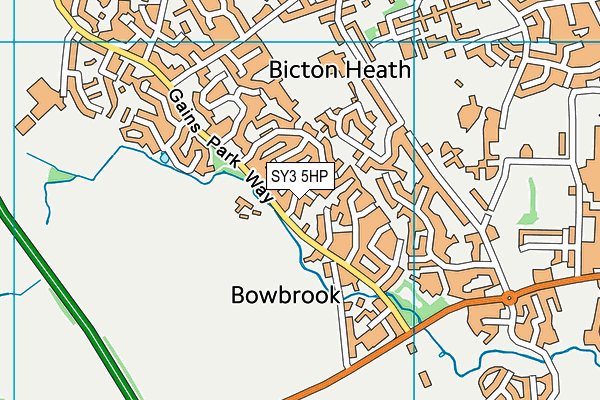 SY3 5HP map - OS VectorMap District (Ordnance Survey) SY3 5HP map - OS VectorMap District (Ordnance Survey)