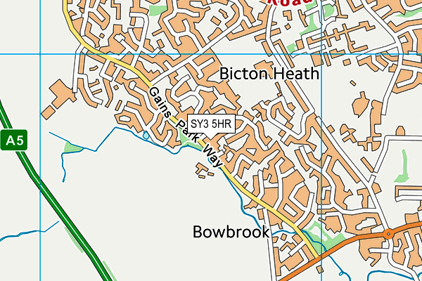 SY3 5HR map - OS VectorMap District (Ordnance Survey) SY3 5HR map - OS VectorMap District (Ordnance Survey)