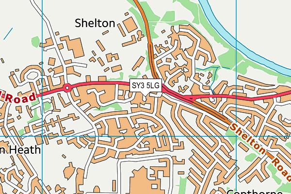 SY3 5LG map - OS VectorMap District (Ordnance Survey) SY3 5LG map - OS VectorMap District (Ordnance Survey)