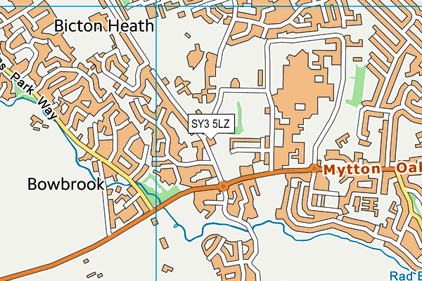 SY3 5LZ map - OS VectorMap District (Ordnance Survey) SY3 5LZ map - OS VectorMap District (Ordnance Survey)
