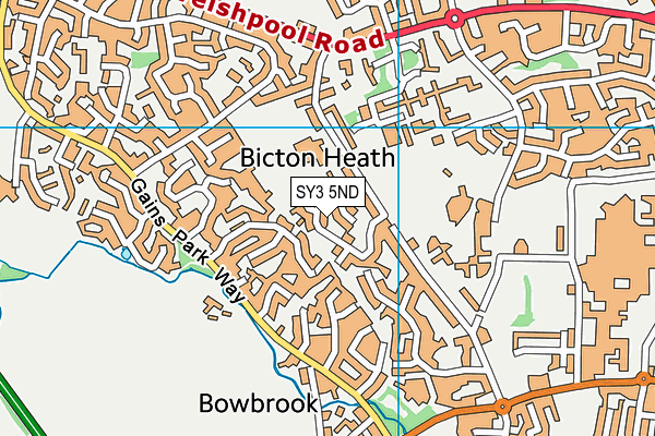 SY3 5ND map - OS VectorMap District (Ordnance Survey) SY3 5ND map - OS VectorMap District (Ordnance Survey)