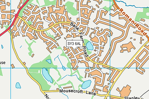 SY3 6AL map - OS VectorMap District (Ordnance Survey) SY3 6AL map - OS VectorMap District (Ordnance Survey)