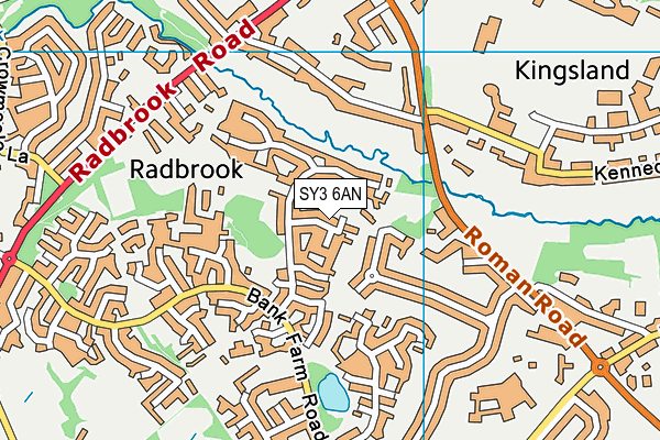SY3 6AN map - OS VectorMap District (Ordnance Survey) SY3 6AN map - OS VectorMap District (Ordnance Survey)