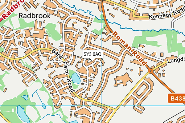 SY3 6AQ map - OS VectorMap District (Ordnance Survey) SY3 6AQ map - OS VectorMap District (Ordnance Survey)