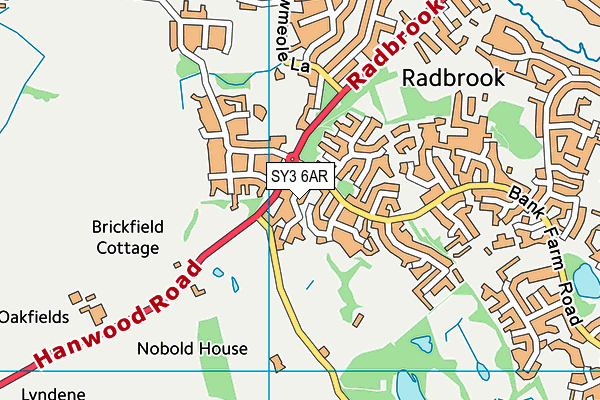 SY3 6AR map - OS VectorMap District (Ordnance Survey) SY3 6AR map - OS VectorMap District (Ordnance Survey)