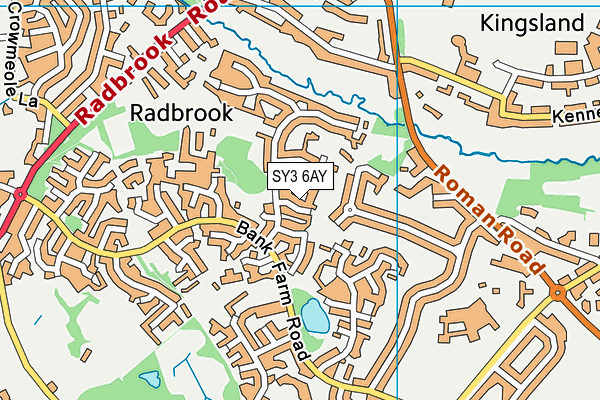 SY3 6AY map - OS VectorMap District (Ordnance Survey) SY3 6AY map - OS VectorMap District (Ordnance Survey)