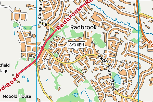 SY3 6BH map - OS VectorMap District (Ordnance Survey) SY3 6BH map - OS VectorMap District (Ordnance Survey)