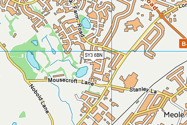 SY3 6BN map - OS VectorMap District (Ordnance Survey) SY3 6BN map - OS VectorMap District (Ordnance Survey)