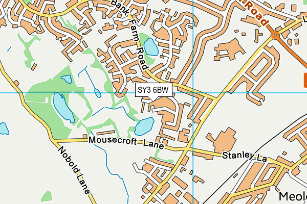 SY3 6BW map - OS VectorMap District (Ordnance Survey) SY3 6BW map - OS VectorMap District (Ordnance Survey)
