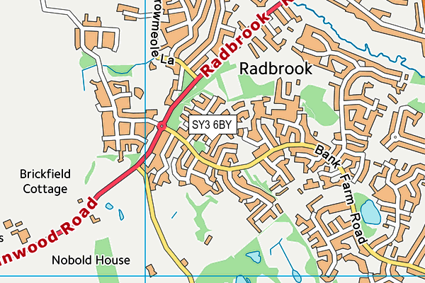 SY3 6BY map - OS VectorMap District (Ordnance Survey) SY3 6BY map - OS VectorMap District (Ordnance Survey)