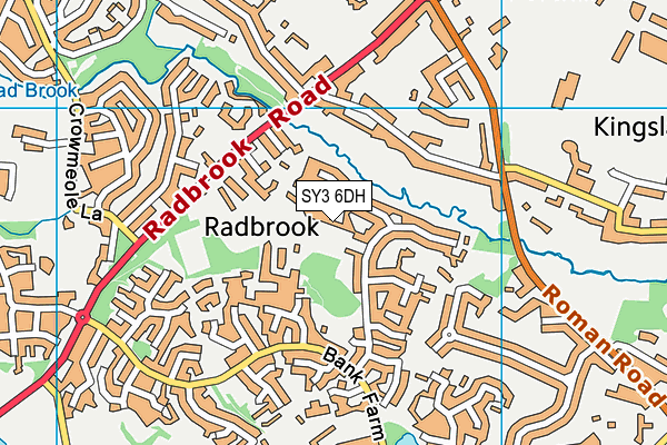 SY3 6DH map - OS VectorMap District (Ordnance Survey) SY3 6DH map - OS VectorMap District (Ordnance Survey)