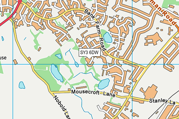 SY3 6DW map - OS VectorMap District (Ordnance Survey) SY3 6DW map - OS VectorMap District (Ordnance Survey)