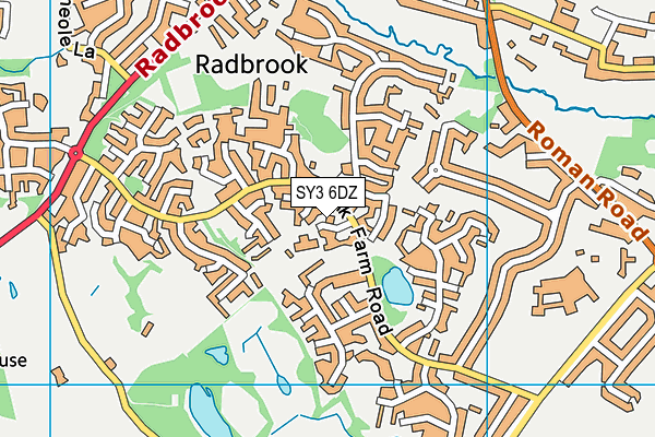 SY3 6DZ map - OS VectorMap District (Ordnance Survey) SY3 6DZ map - OS VectorMap District (Ordnance Survey)