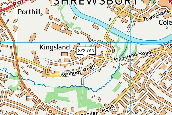 SY3 7AN map - OS VectorMap District (Ordnance Survey) SY3 7AN map - OS VectorMap District (Ordnance Survey)