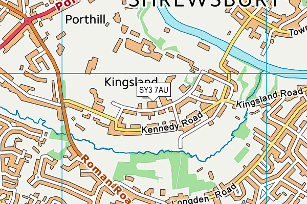 SY3 7AU map - OS VectorMap District (Ordnance Survey) SY3 7AU map - OS VectorMap District (Ordnance Survey)