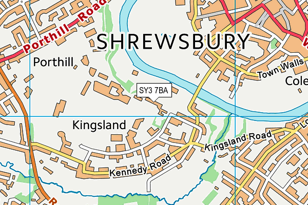 SY3 7BA map - OS VectorMap District (Ordnance Survey) SY3 7BA map - OS VectorMap District (Ordnance Survey)