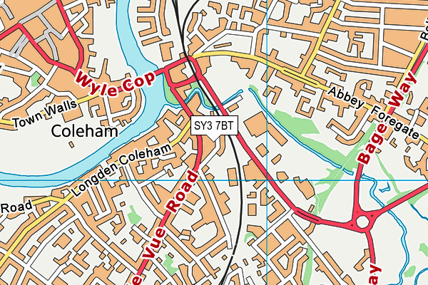 SY3 7BT map - OS VectorMap District (Ordnance Survey) SY3 7BT map - OS VectorMap District (Ordnance Survey)