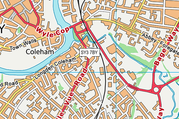 SY3 7BY map - OS VectorMap District (Ordnance Survey) SY3 7BY map - OS VectorMap District (Ordnance Survey)
