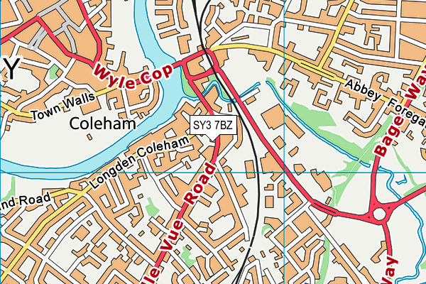 SY3 7BZ map - OS VectorMap District (Ordnance Survey) SY3 7BZ map - OS VectorMap District (Ordnance Survey)