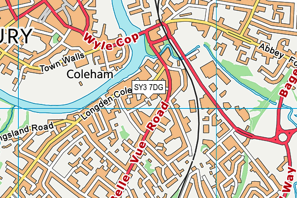 SY3 7DG map - OS VectorMap District (Ordnance Survey) SY3 7DG map - OS VectorMap District (Ordnance Survey)