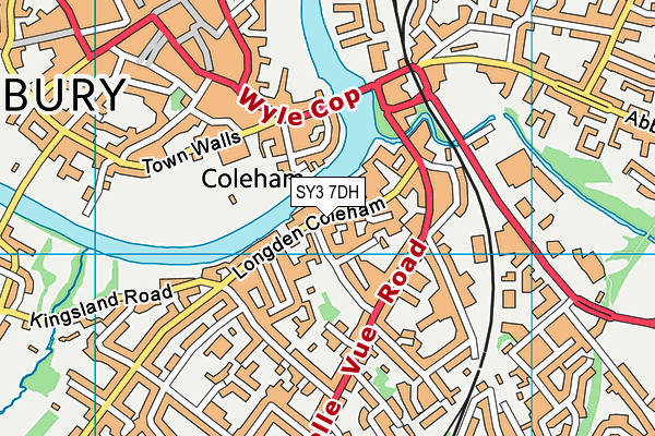 SY3 7DH map - OS VectorMap District (Ordnance Survey)