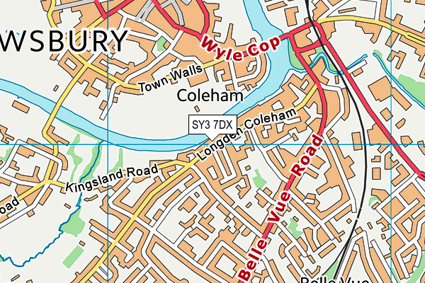 SY3 7DX map - OS VectorMap District (Ordnance Survey) SY3 7DX map - OS VectorMap District (Ordnance Survey)