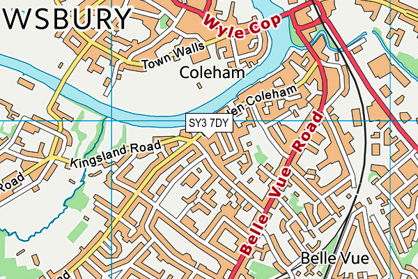 SY3 7DY map - OS VectorMap District (Ordnance Survey) SY3 7DY map - OS VectorMap District (Ordnance Survey)
