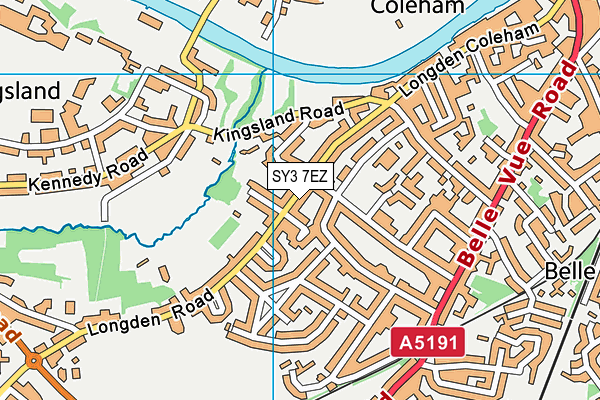 SY3 7EZ map - OS VectorMap District (Ordnance Survey) SY3 7EZ map - OS VectorMap District (Ordnance Survey)