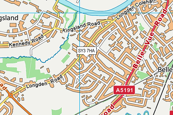 SY3 7HA map - OS VectorMap District (Ordnance Survey) SY3 7HA map - OS VectorMap District (Ordnance Survey)