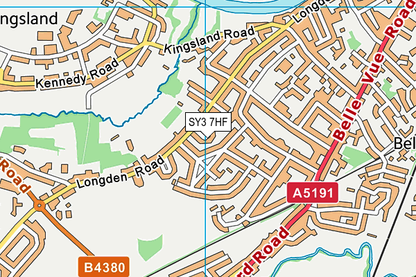 SY3 7HF map - OS VectorMap District (Ordnance Survey) SY3 7HF map - OS VectorMap District (Ordnance Survey)