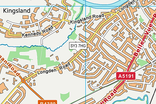 SY3 7HG map - OS VectorMap District (Ordnance Survey) SY3 7HG map - OS VectorMap District (Ordnance Survey)