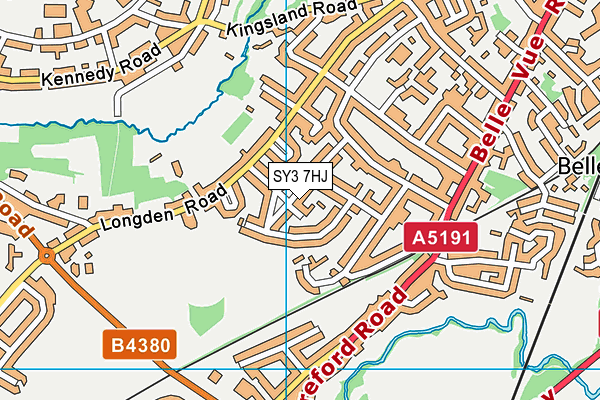 SY3 7HJ map - OS VectorMap District (Ordnance Survey) SY3 7HJ map - OS VectorMap District (Ordnance Survey)