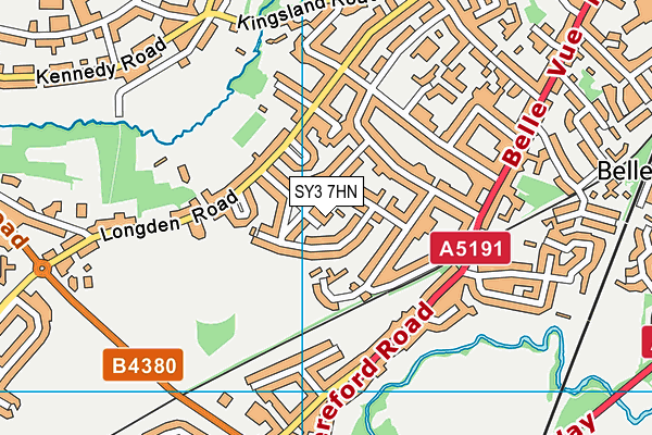 SY3 7HN map - OS VectorMap District (Ordnance Survey) SY3 7HN map - OS VectorMap District (Ordnance Survey)