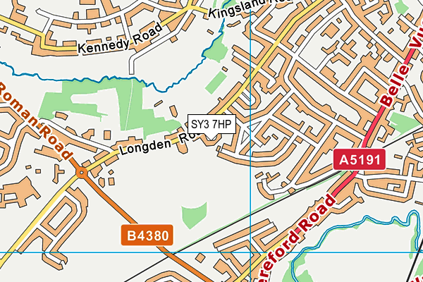 SY3 7HP map - OS VectorMap District (Ordnance Survey) SY3 7HP map - OS VectorMap District (Ordnance Survey)