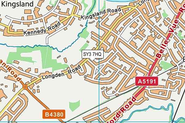 SY3 7HQ map - OS VectorMap District (Ordnance Survey) SY3 7HQ map - OS VectorMap District (Ordnance Survey)