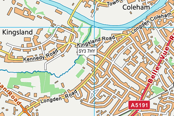 SY3 7HY map - OS VectorMap District (Ordnance Survey) SY3 7HY map - OS VectorMap District (Ordnance Survey)