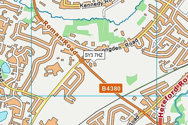 SY3 7HZ map - OS VectorMap District (Ordnance Survey) SY3 7HZ map - OS VectorMap District (Ordnance Survey)