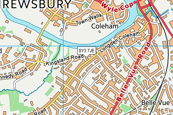 SY3 7JE map - OS VectorMap District (Ordnance Survey) SY3 7JE map - OS VectorMap District (Ordnance Survey)