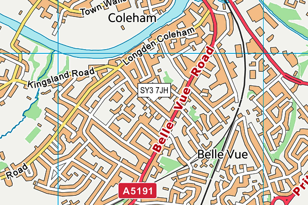 SY3 7JH map - OS VectorMap District (Ordnance Survey) SY3 7JH map - OS VectorMap District (Ordnance Survey)