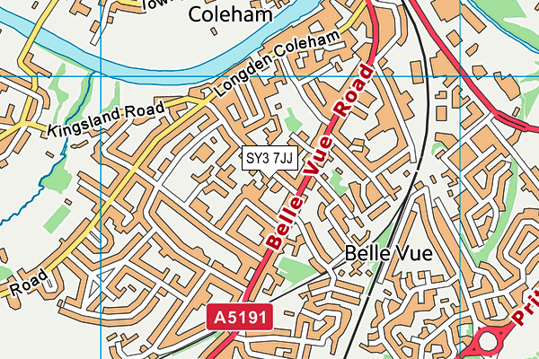 SY3 7JJ map - OS VectorMap District (Ordnance Survey) SY3 7JJ map - OS VectorMap District (Ordnance Survey)
