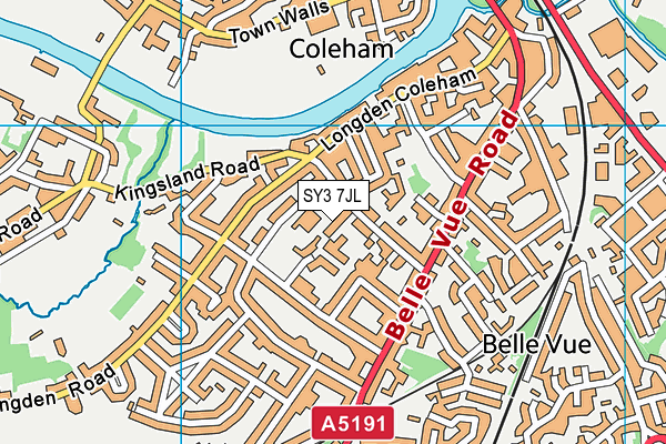 SY3 7JL map - OS VectorMap District (Ordnance Survey) SY3 7JL map - OS VectorMap District (Ordnance Survey)