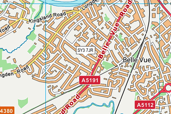 SY3 7JR map - OS VectorMap District (Ordnance Survey) SY3 7JR map - OS VectorMap District (Ordnance Survey)